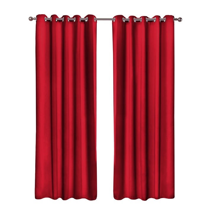 Emma Barclay  Red Thermal Blackout Curtains Eyelet Cali in Size 46x54 Inch, Sports Direct