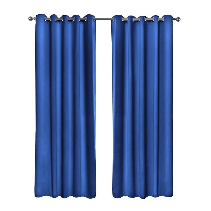Emma Barclay  Blue Thermal Blackout Curtains Eyelet Cali in Size 66x72 Inch, Sports Direct