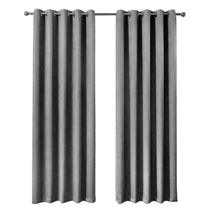Emma Barclay  Grey Thermal Blackout Curtains Eyelet Ambiance in Size 45x54, Sports Direct