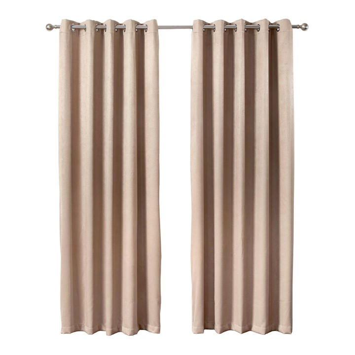 Emma Barclay  Cream Thermal Blackout Curtains Eyelet Ambiance in Size 45x54, Sports Direct