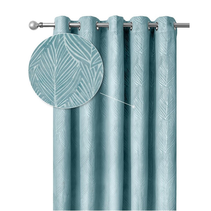 Emma Barclay  Blue Blackout Curtains Thermal Velvet Eyelet Twilight in Size 45x54, Sports Direct