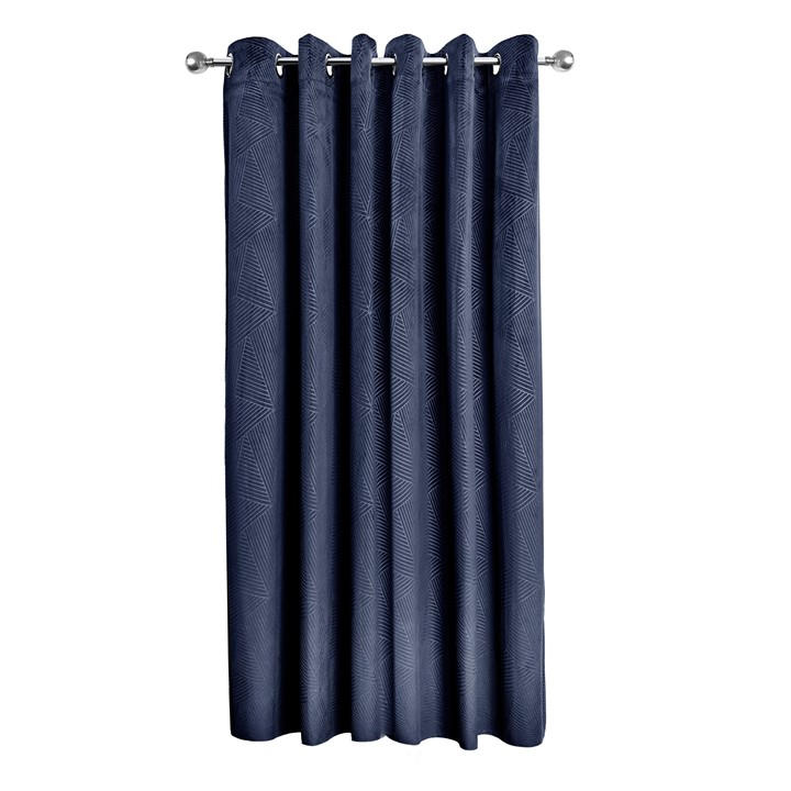 Emma Barclay  Blue Door Curtain Thermal Blackout Eyelet Midnight in Size 117x213cm, Sports Direct