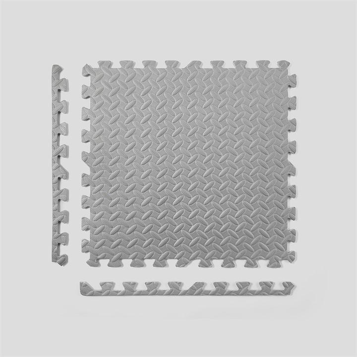 Phoenix Fitness  Grey Interlocking Gym Floor Tiles in Size 60 x 60 cm, Sports Direct