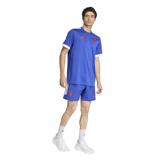 Semi L Blue - adidas - France Rugby Home T-Shirt 2026 Mens