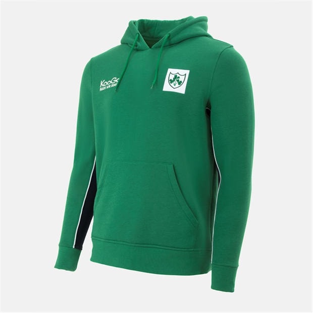 Green - KooGa - Mens Ireland Rugby OTH Retro Vintage Hoodie