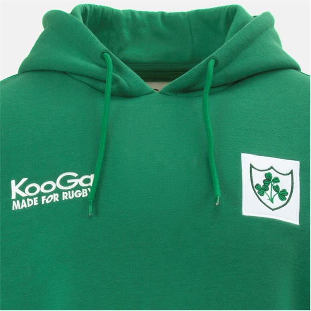 Green - KooGa - Mens Ireland Rugby OTH Retro Vintage Hoodie