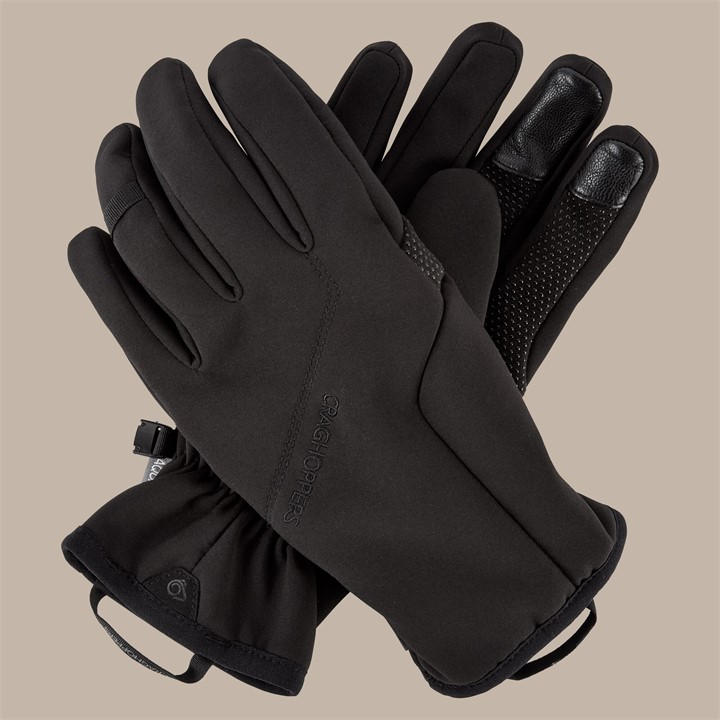 Craghoppers  Black Altis Glove in Size M - L, Sports Direct