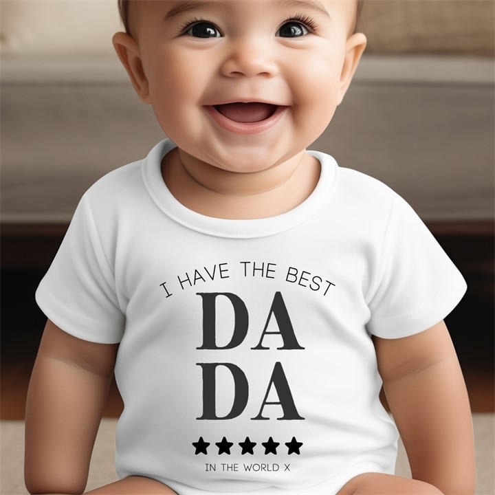 Scotland   Kids  I Have The Best Dada Baby Vest 7333-Bbyvest, Football by Aye Do Gifts, Sports Direct