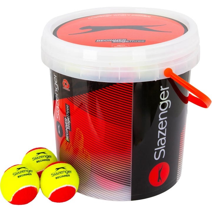 Slazenger   Beginner Tennis Red Bucket (48 Balls), Sports Direct