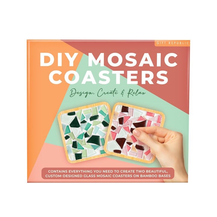 Gift Republic Women's  Diy Mosaic Coasters Kit, Sports Direct