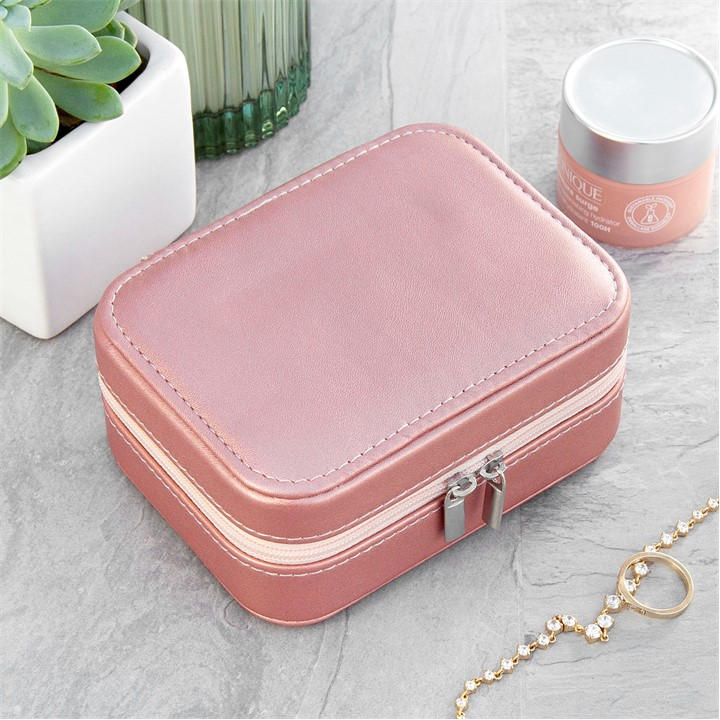 Treat Republic  Pink Sparkly Travel Jewellery Case in Size Standard, Sports Direct