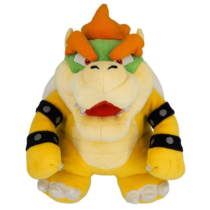 Nintendo  Black San-Ei Official Bowser Plush (26Cm), Sports Direct