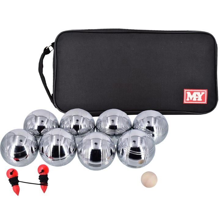Planet Direct  Silver .y Metal Boules Garden Games Set in Size M, Sports Direct