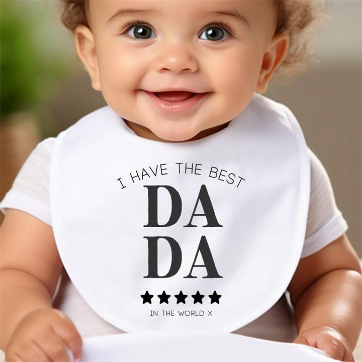 Scotland   Kids  I Have The Best Dada Baby Bib 7333-Bbybib, Football by Aye Do Gifts, Sports Direct