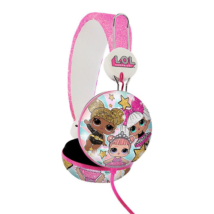 Otl Technologies  Pink L.o.l. Surprise! Glitter Glam Headphones, Sports Direct