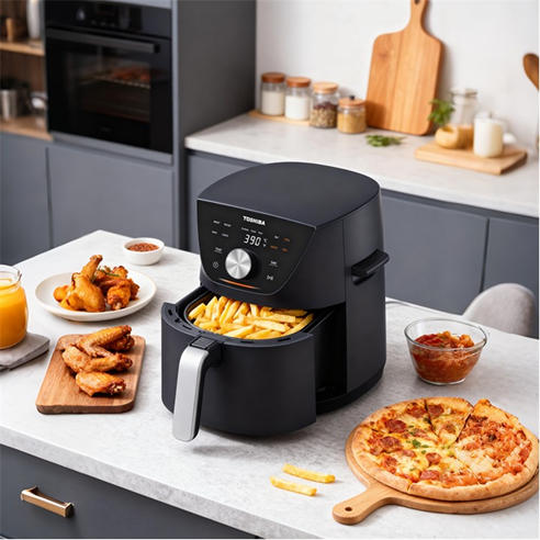 Toshiba - 5.2L Air Fryer with Touch Screen