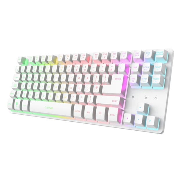 White - Trust - Trust GXT 831W Thado TKL Wireless Keyboard White