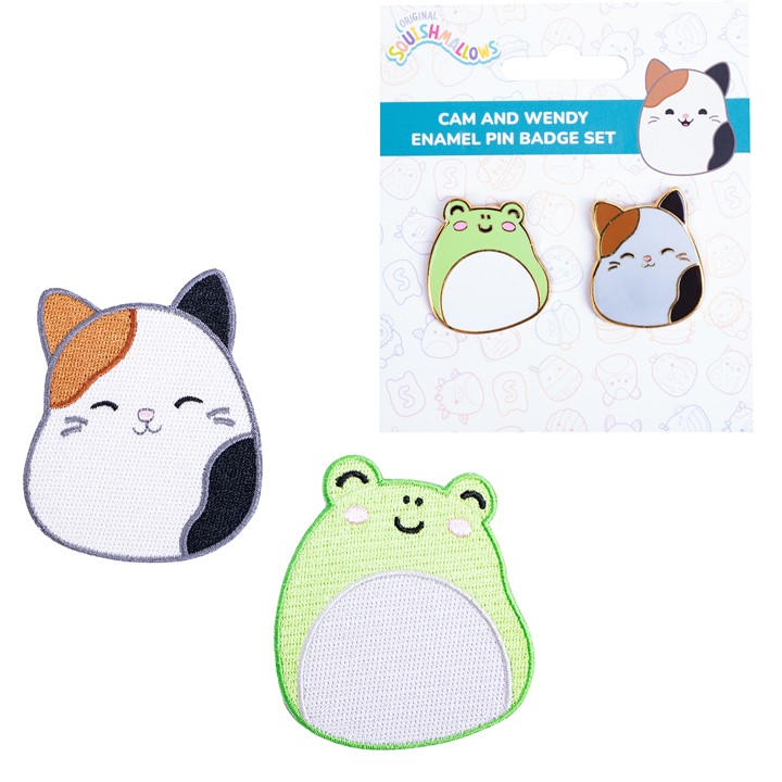 Squishmallows  Kids  Cam And Wendy Patches And Pin Badges, Sports Direct