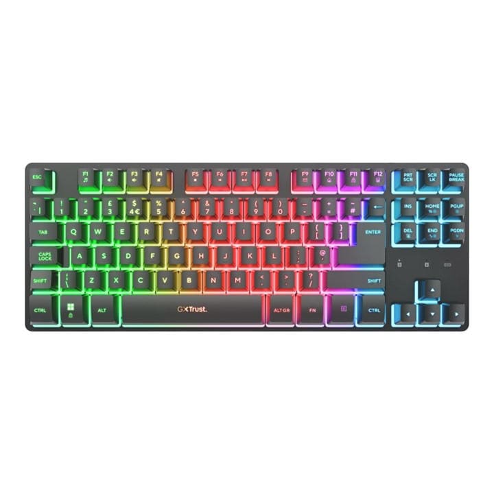 Trust  Black Gxt 831 Thado Tkl Wireless Keyboard, Sports Direct
