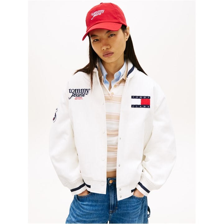 Tommy Jeans Women's Red Baseball Cap in Size Ladies, Sports Direct