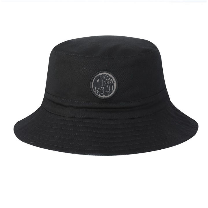 Pretty Green  Black Cotton Paisley Bucket Hat in Size Mens, Sports Direct