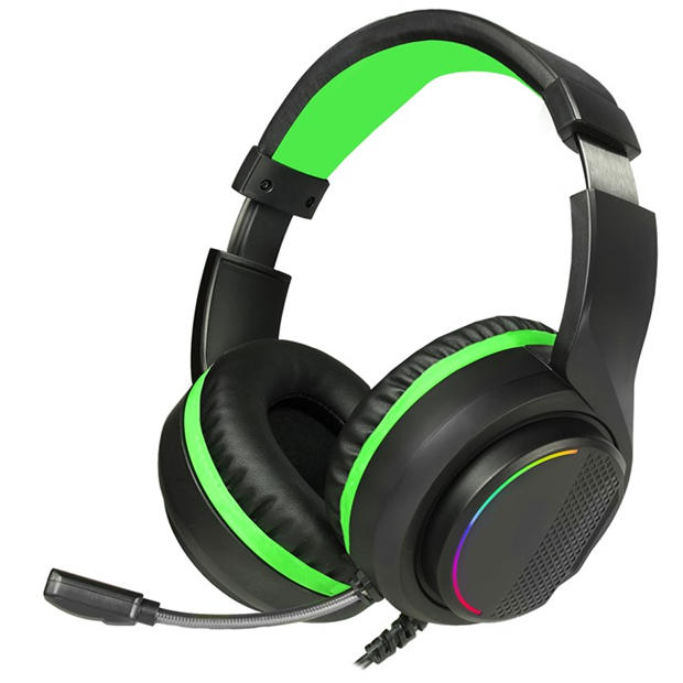 Black - GameMax - GameMax Razor RGB Gaming Headset and Mic with 5.1 Surround Sound