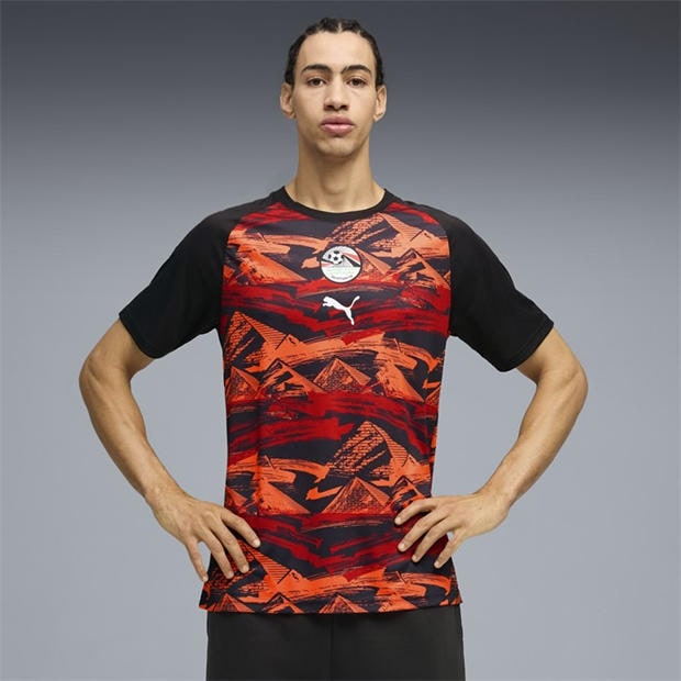 Black/Red - Puma - Mens Egypt Warm-Up Shirt World Cup 2026