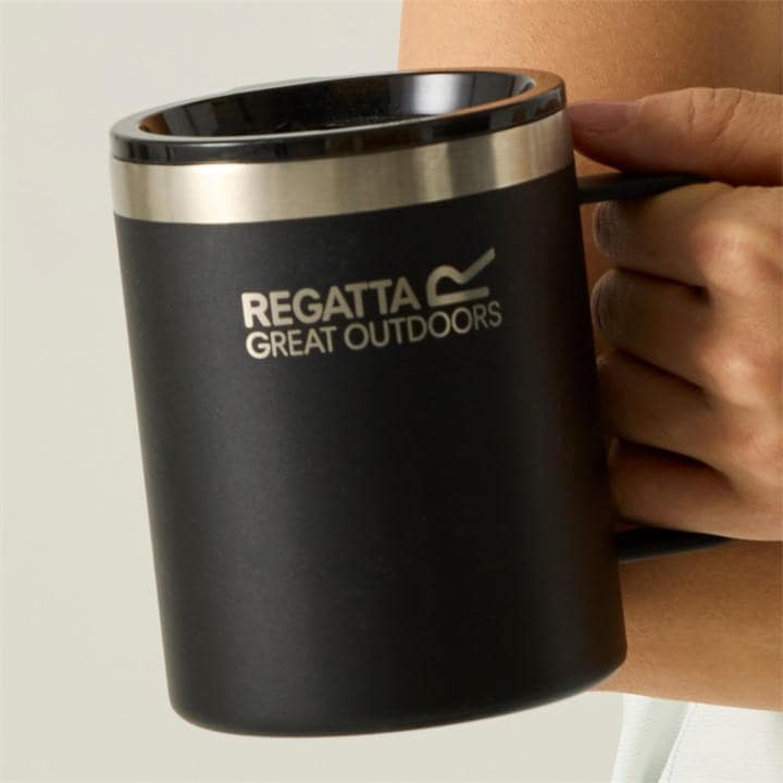 Regatta  Black Thermulate 0.35L Spill-Proof Travel Mug, Sports Direct