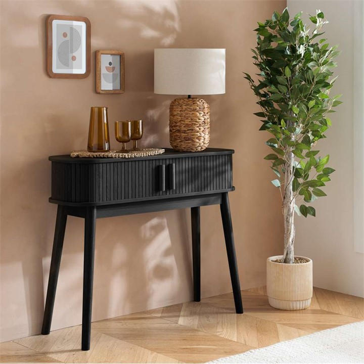 Birlea  Black Axel Console Table, Sports Direct