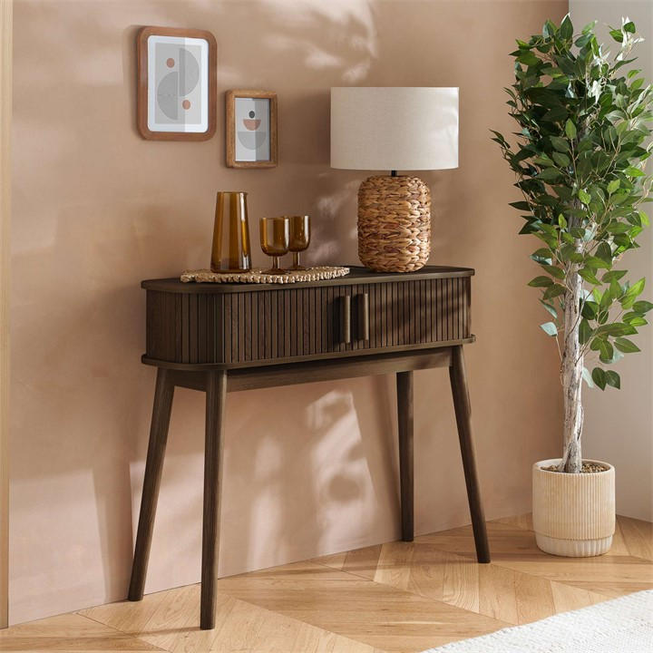 Birlea  Brown Axel Console Table, Sports Direct