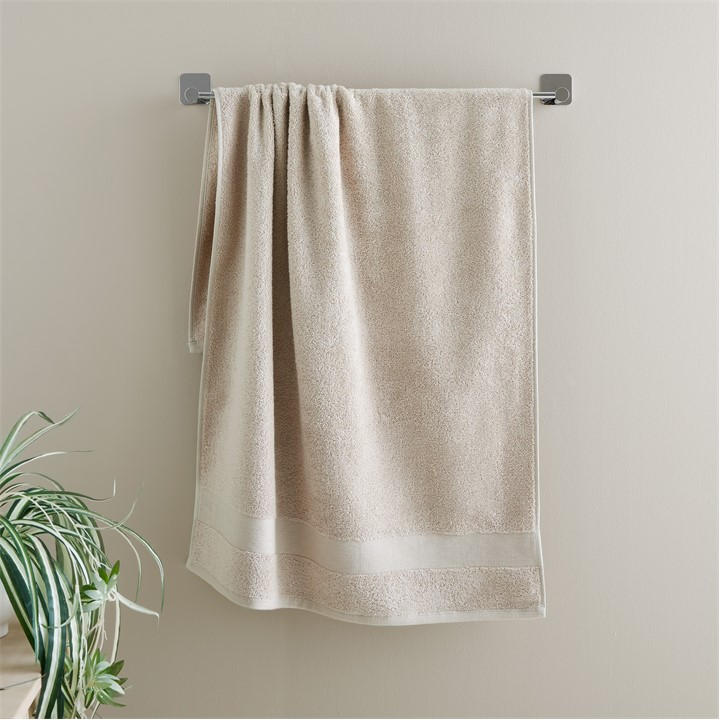 Catherine Lansfield  Beige Anti-Bacterial Cotton Towel in Size Hand Towel, Sports Direct