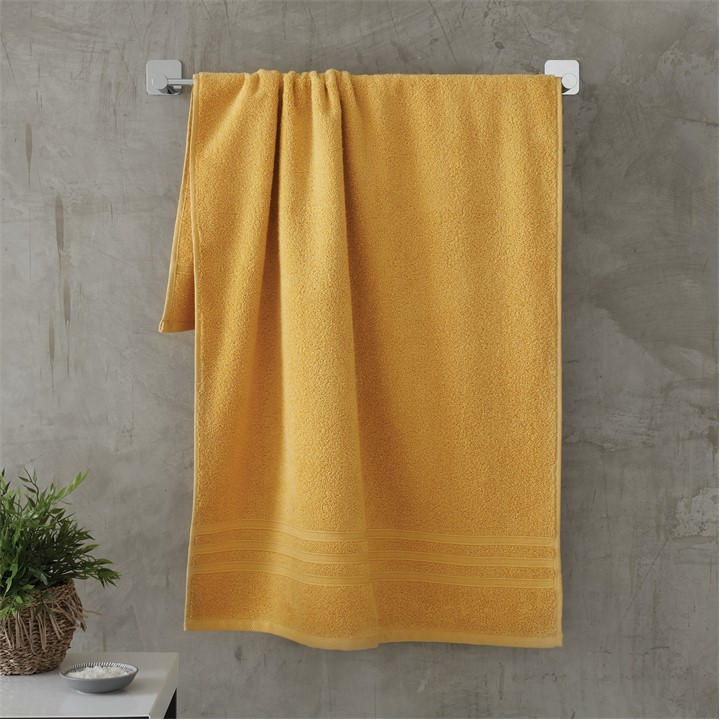 Catherine Lansfield  Yellow Zero Twist Cotton Towel in Size Hand Towel, Sports Direct
