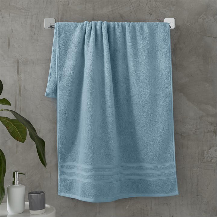 Catherine Lansfield  Blue Zero Twist Cotton Towel in Size Hand Towel, Sports Direct