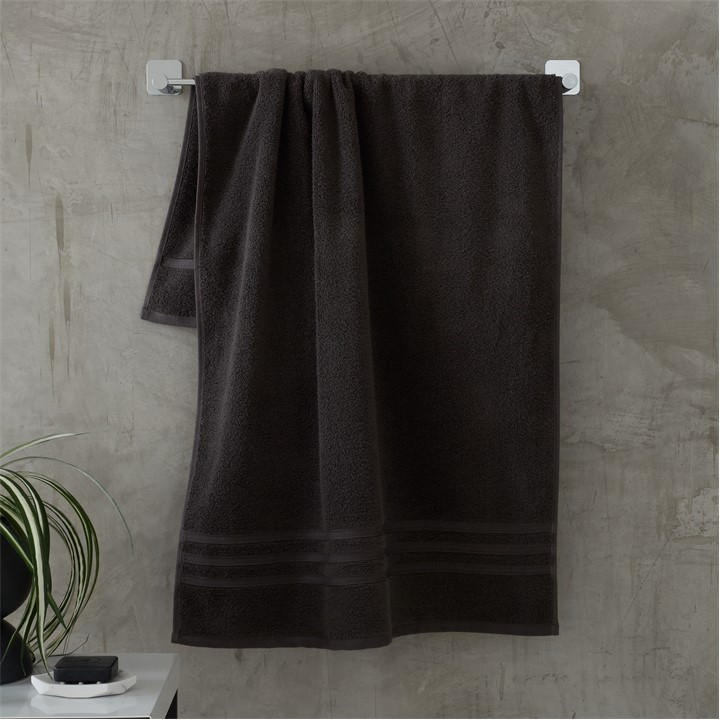 Catherine Lansfield  Grey Zero Twist Cotton Towel in Size Hand Towel, Sports Direct