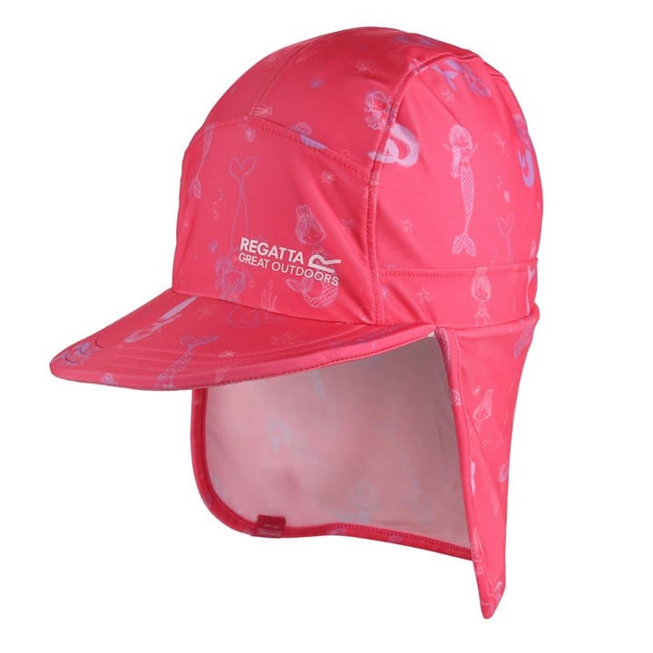 Regatta  Kids Pink Kids' Protect Flat Peak Cap in Size Child, Sports Direct