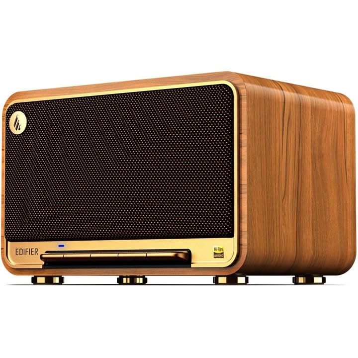 Edifier  Brown D32 Tabletop Bluetooth Hi-Res Speaker, Sports Direct