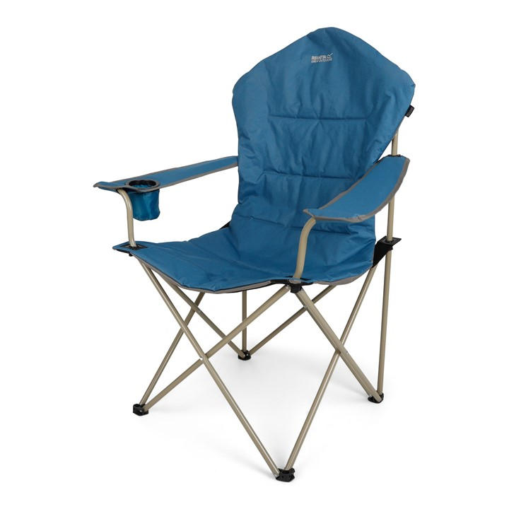 Regatta  Blue Kruza Ii Sturdy-Steel Camping Chair, Sports Direct