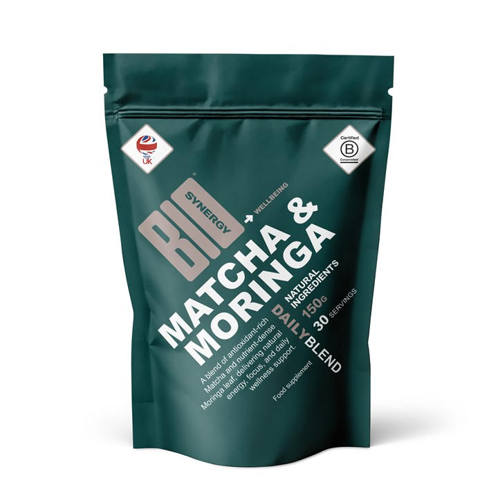 Bio-Synergy  None Matcha & Moringa Powder, 120G, 24 Serv in Size 24 serving, Sports Direct