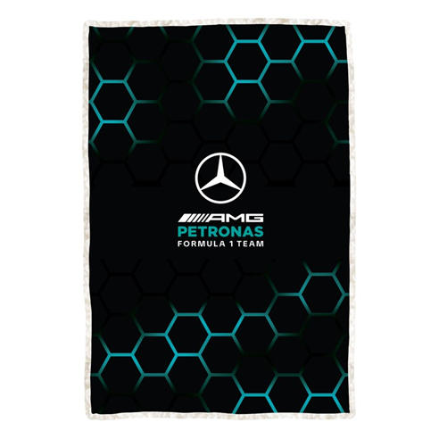 Mercedes - Mercedes Jets Sherpa Backed Fleece Blanket