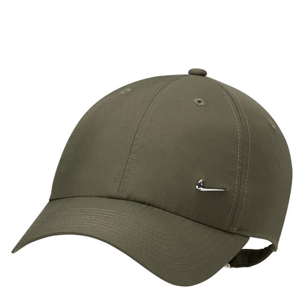 Olive/Silver - Nike - Metal Swoosh Cap