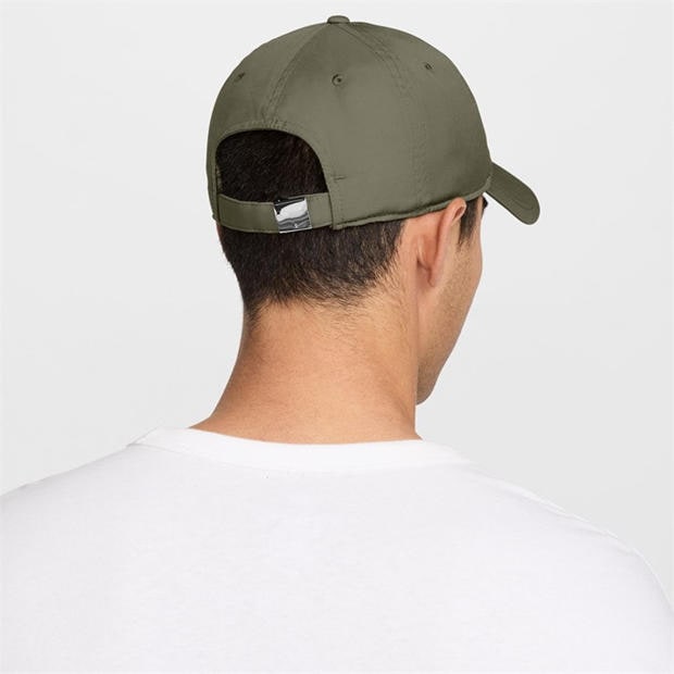 Olive/Silver - Nike - Metal Swoosh Cap