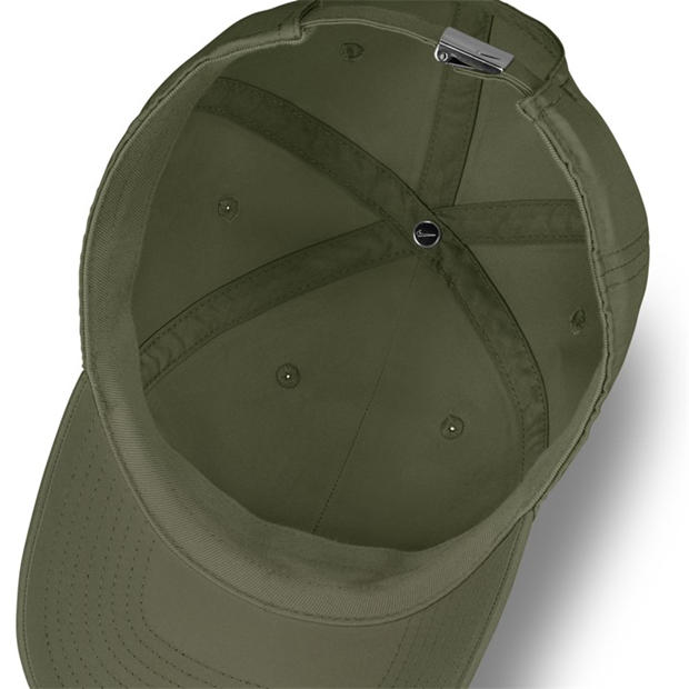 Olive/Silver - Nike - Metal Swoosh Cap