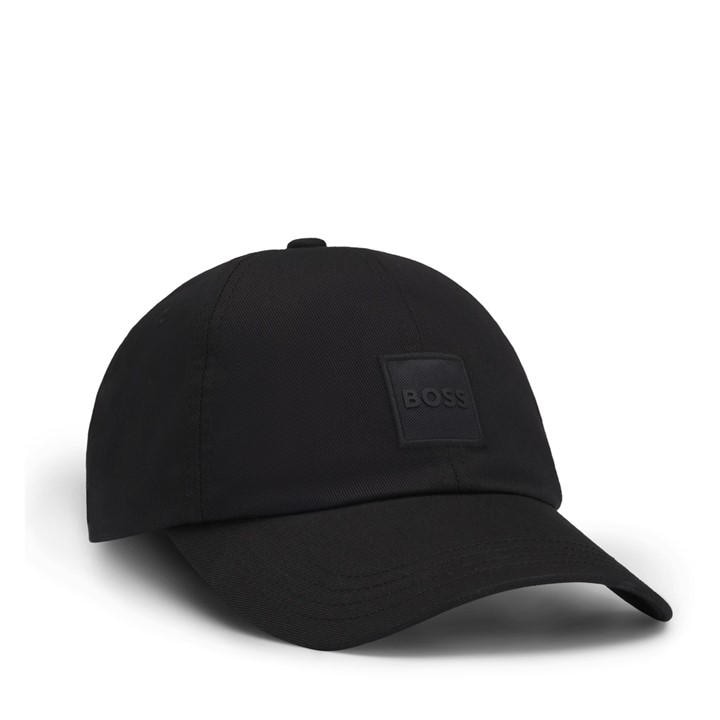 Boss Men's Black Orange Derrel Baseball Cap With Logo Detail in Size Mens, Sports Direct
