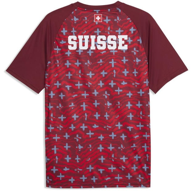 Red/White - Puma - Mens Switzerland Warm-Up Shirt World Cup 2026