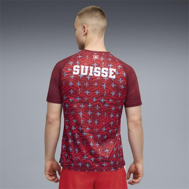 Red/White - Puma - Mens Switzerland Warm-Up Shirt World Cup 2026