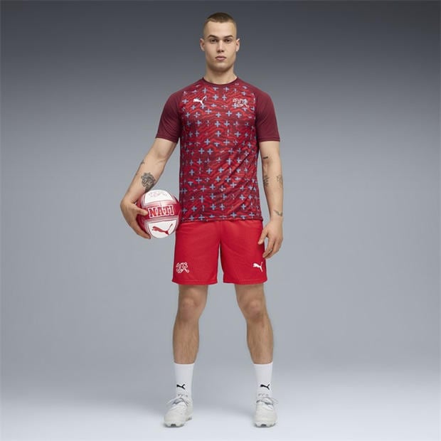 Red/White - Puma - Mens Switzerland Warm-Up Shirt World Cup 2026