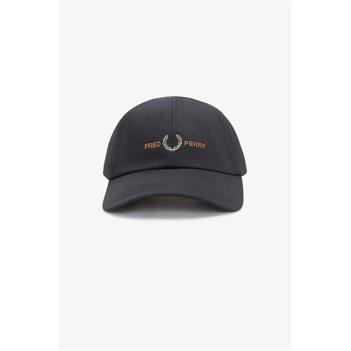 Fred Perry Men's Black Baseball Cap in Size Mens, Sports Direct