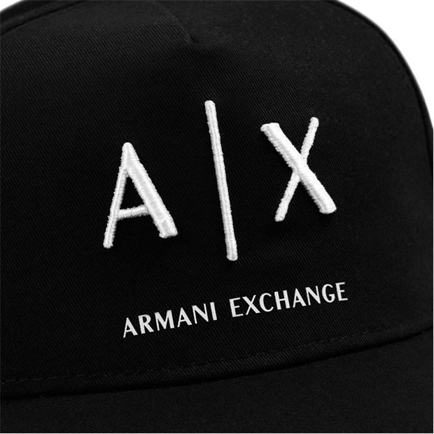 Black/Whte Logo - Armani Exchange - BASEBALL HAT