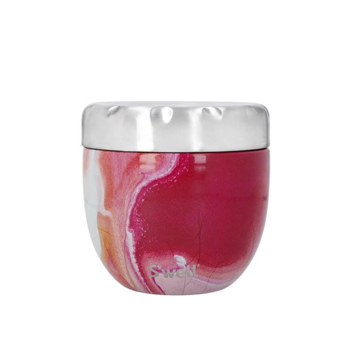 S'well Eats 2-in-1 Food Bowl with Screw-Top Lid, 636ml, Rose Agate - Image 2