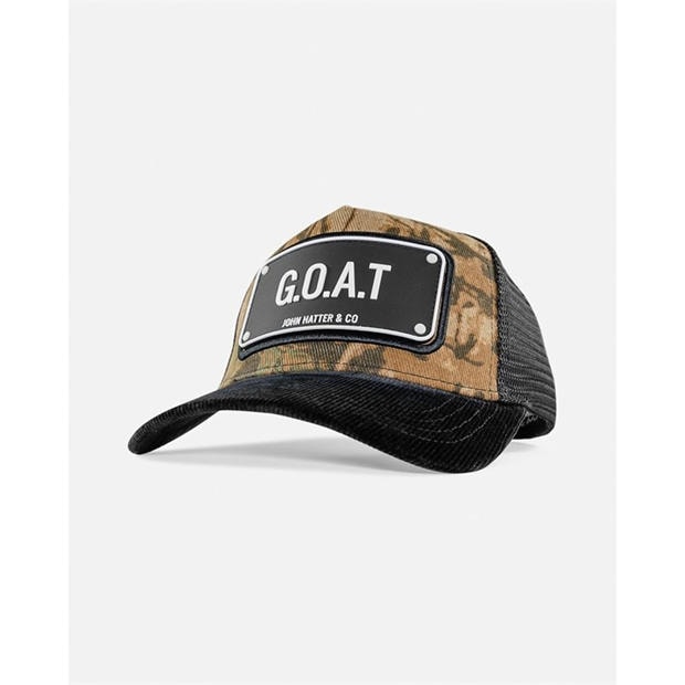 Black / Camo - John Hatter and CO - G.O.A.T. Trucker Cap